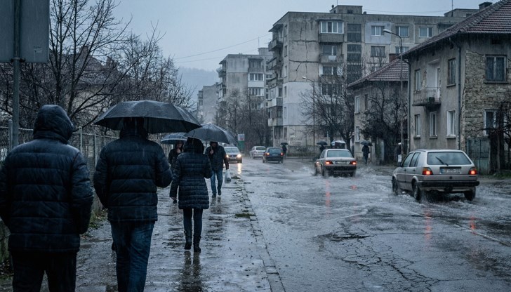 Температурите падат, а валежите обхващат цялата страна до неделя Температурите падат, а валежите обхващат цялата страна до неделя