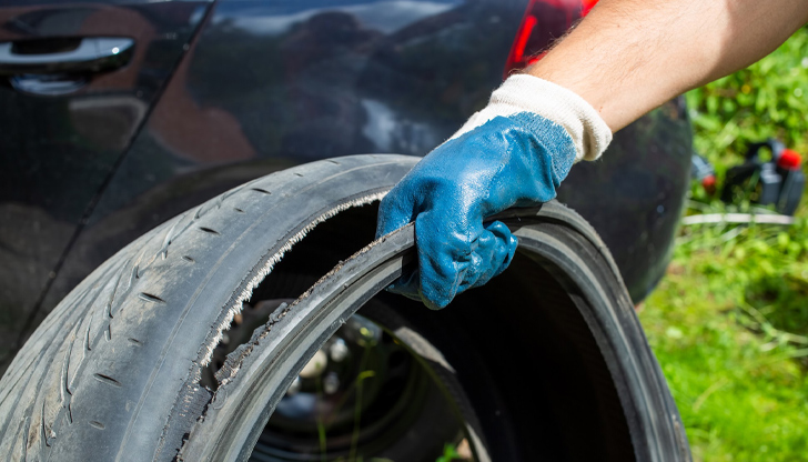 Полицията издирва извършителя, който е унищожил 18 гуми и е