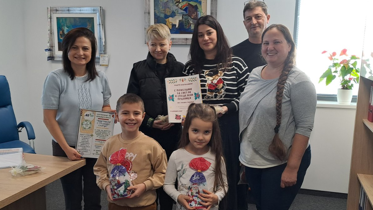 Малчугани от Червена вода благодариха на дарители за новата отоплителна