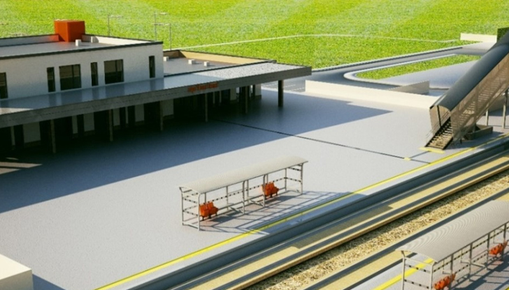 Проектът включва нова гара със седем коловоза и връзка със