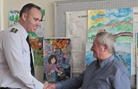 Пожарната в Русе се раздели с емблематичен служител след 45 години служба