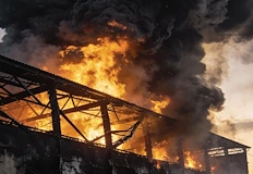 Гъст дим се носи над града властите не съобщават за