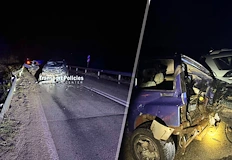 Пътят за Криводол е блокиран заради тежкия инцидентЖена и дете