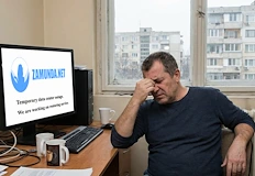 Съобщение за аварирал дейта център посреща посетителите на сайтаНай посещаваният