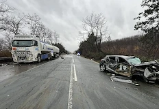 Турски гражданин заби автомобила си челно в колата на загиналия