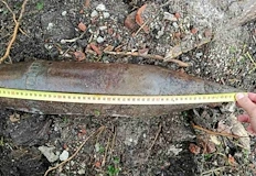 Боеприпасът е открит в близост до пречиствателна станцияВоенен екип от