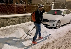 Снежната покривка в Сучава достигна 50 см Букурещ се събуди