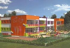 Яслата ще посрещне близо 90 деца след годинаСтроителната техника влезе