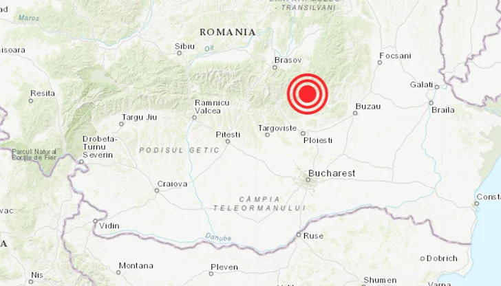 Трусът е с дълбочина 133 километра и не е усетен на територията на България Трусът е с дълбочина 133 километра и не е усетен на територията на България