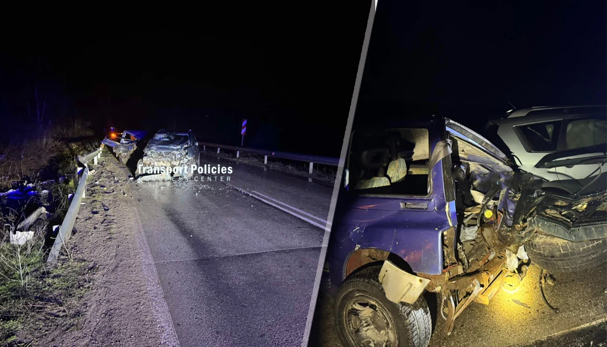 Пътят за Криводол е блокиран заради тежкия инцидентЖена и дете