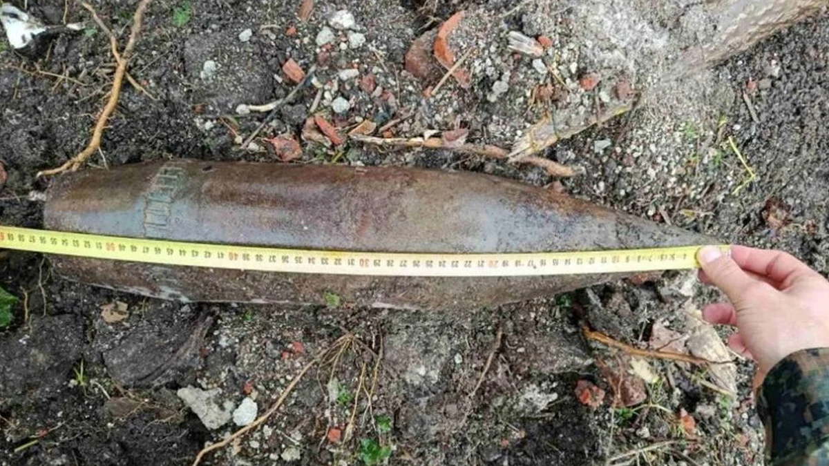 Боеприпасът е открит в близост до пречиствателна станцияВоенен екип от