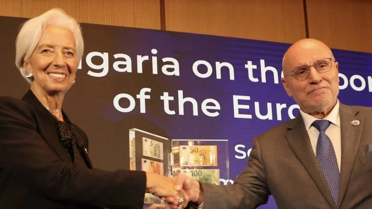 Гуверньорът на ЕЦБ приветства дизайна с Паисий и Иван Рилски,
