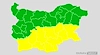 Жълт код за интензивни валежи в 10 области на Южна България