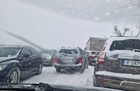 Тапа от коли на пътя Русе - Бяла