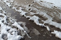 Огромни локви и киша превзеха тротоарите в Русе