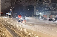 Студ до минус 14 градуса сковава Русе след снеговалежа