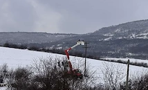 Зимна буря остави Североизточна България без ток