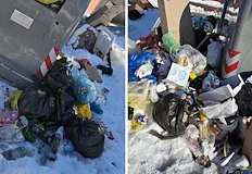 Камионите за смет не могат да разпознаят контейнерите заради преспитеПадналият