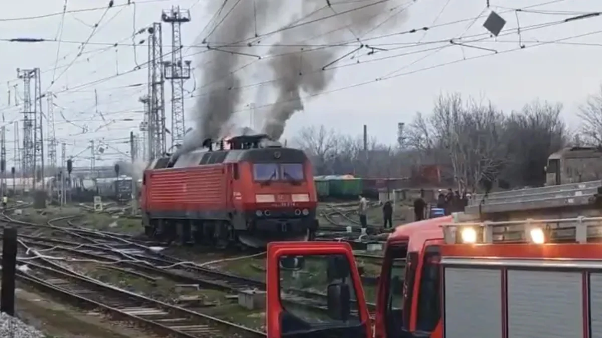 Локомотивът не е бил в композиция, извършвал е маневраЕкипи на