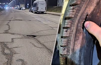 Шофьори в Русе масово късат гуми в огромни ями