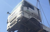 Изтеглиха катастрофиралия ТИР на пътя Велико Търново - Русе