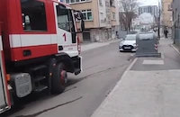 Пожар в подземен гараж отцепи улица в Русе