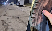 Шофьори в Русе масово късат гуми в огромни ями