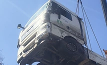 Изтеглиха катастрофиралия ТИР на пътя Велико Търново - Русе