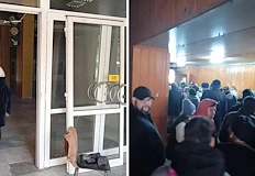 Слух за спрени пари предизвика масова паникаПенсионери изкъртиха вратата и