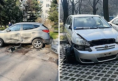 Очевидци съобщават за липсващ полицейски протоколЖена управляваща малък червен автомобил