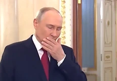 Руският президент прекъсна речта си за 8 мартКремъл изненада обществеността
