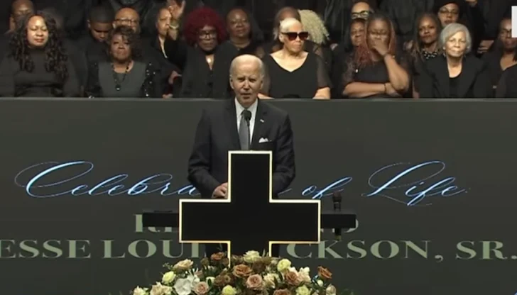 Бившият президент на САЩ изнесе реч на погребението на Джеси Джексън