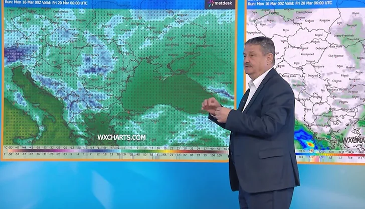 Климатологът не очаква сериозни снеговалежи в края на седмицата
