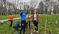 Доброволци засадиха червени дъбове и люляци в Парка на възрожденците