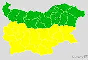 НИМХ обяви жълт код за порои в половин България
