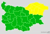 НИМХ обяви жълт код за Североизточна България
