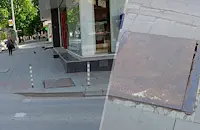 Изгнила шахта стряска пешеходци на улица "Борисова"