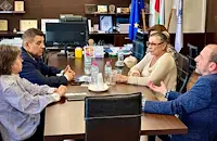 Димитър Маринов и Ели Скорчева гостуваха в Община Русе преди премиерата си