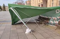 "Прогресивна България": Съборената шатра в Русе е опит за сплашване