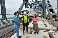 Николай Найденов инспектира ремонта на Дунав мост