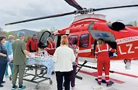 Транспортираха с хеликоптер жена с гигантска мозъчна аневризма