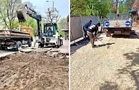 Сменят тротоарите край Кооперативния пазар в Русе