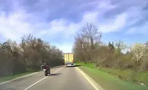 Самоубийствено изпреварване с мотор на пътя Русе - Бяла