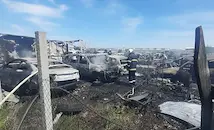 Над 100 автомобила изгоряха на Околовръстното край Пловдив