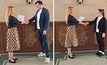 Двама млади юристи започват практика в Окръжния съд