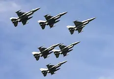 Военните самолети не са нарушили въздушното пространство на странатаПолски изтребителиF 16