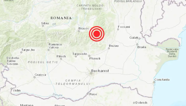 Трусът възникна на голяма дълбочина без да причини щети Трусът възникна на голяма дълбочина без да причини щети