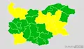 НИМХ обяви жълт код в 11 области на страната