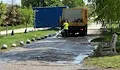 Измиха алеите в парка след края на Тарлата