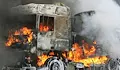 ТИР избухна в пламъци на автомагистрала "Хемус"